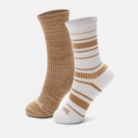2er-Pack ausgefallene Crew-Socken für Damen