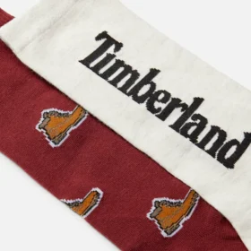 2er-Pack Timberland® Crew-Socken mit durchgehendem Print
