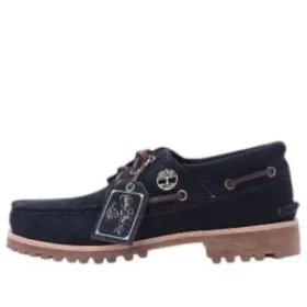 3-Eye Lug Boat «Dark Blue Suede»