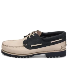 3-Loch-Lug-Handgenähte Schuhe „Beige“