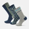 3er-Pack ausgefallene Crew-Socken