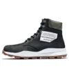 6-Inch Brooklyn-Stiefel mit seitlichem Reissverschluss «Schwarzes Nubukleder mit grünem, gepolstertem Kragen»