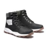 6-Inch Brooklyn-Stiefel mit seitlichem Reissverschluss «Schwarzes Nubukleder mit grünem, gepolstertem Kragen»