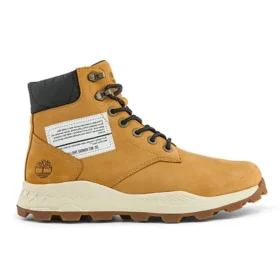6-Inch Brooklyn Stiefel mit seitlichem Reissverschluss „Weizen Nubuck mit schwarzem gepolstertem Kragen“