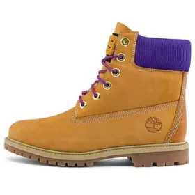 6-Inch Heritage Cupsole Stiefel mit breiter Passform «Weizen-Nubuk mit Lila»