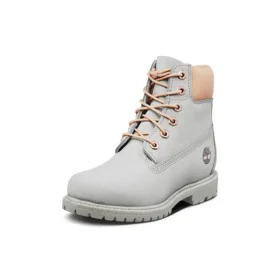 6-Inch Premium-Lederstiefel «Hellgrau»