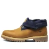 6-Inch Premium-Roll-Top-Stiefel „Wheat Navy“