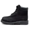 6-Inch Premium-Stiefel mit breiter Passform „Schwarz“