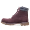 6-Inch Premium-Stiefel mit doppeltem Kragen, wasserdicht «Burgundy Nubuck»