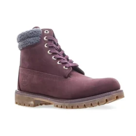 6-Inch Premium-Stiefel mit doppeltem Kragen, wasserdicht «Burgundy Nubuck»