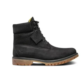 6-Inch Premium-Stiefel mit Perforation «Schwarz Nubuck»