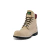 6-Inch Premium Waterproof Boot «Beige Nubuk mit burgunderrotem Kragen»