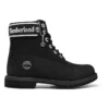 6-Inch Premium Waterproof Boot mit breiter Passform „Schwarz Nubuck Logo“