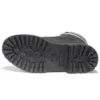 6-Inch Premium Waterproof Boot mit breiter Passform „Schwarz Nubuck Logo“