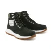 6-Inch Stiefel „Brooklyn“ mit seitlichem Reissverschluss und breiter Passform „Schwarzes Nubukleder mit grünem, gepolstertem Kragen“