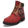 6-Inch-Stiefel, wasserdicht, «Dark Red Nubuck»