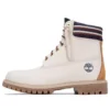 6-Inch Wasserdichter Stiefel „Weiss-Orange“