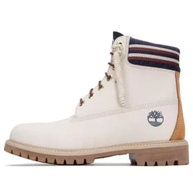6-Inch Wasserdichter Stiefel „Weiss-Orange“