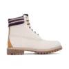 6-Inch Wasserdichter Stiefel „Weiss-Orange“