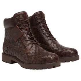 6″ Premium-Stiefel „Woven Dark Brown“