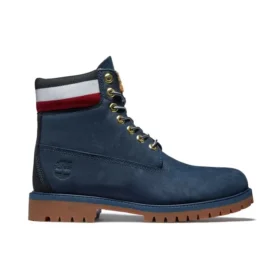6-Zoll-Heritage-Cupsole-Stiefel „Navy Nubuck mit Rot“