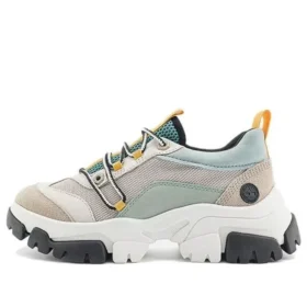 Adley Way Sneaker «Weisses Nubuk und Grau»