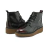 Bluebell Lane Schnürstiefel Modischer Stiefel mit geschlossener Spitze «Burgundy»