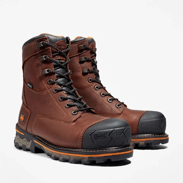 Boondock 8 Herren-Arbeitsstiefel mit Zehenschutzkappe aus Verbundmaterial, wasserdicht Boondock 8 Herren-Arbeitsstiefel mit Zehenschutzkappe aus Verbundmaterial, wasserdicht