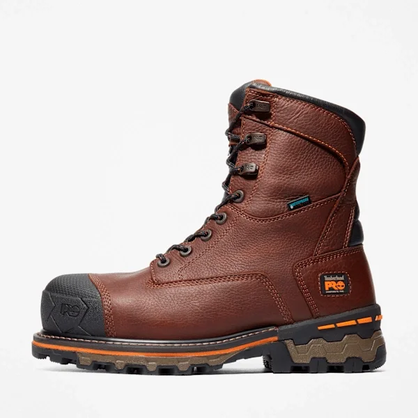 Boondock 8 Herren-Arbeitsstiefel mit Zehenschutzkappe aus Verbundmaterial, wasserdicht Boondock 8 Herren-Arbeitsstiefel mit Zehenschutzkappe aus Verbundmaterial, wasserdicht