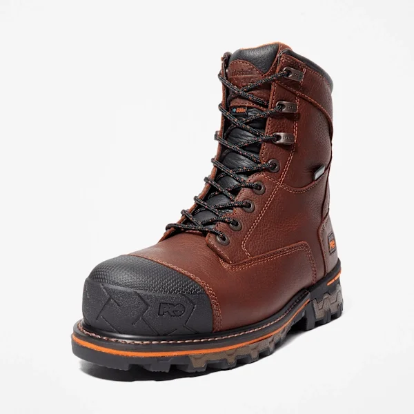 Boondock 8 Herren-Arbeitsstiefel mit Zehenschutzkappe aus Verbundmaterial, wasserdicht Boondock 8 Herren-Arbeitsstiefel mit Zehenschutzkappe aus Verbundmaterial, wasserdicht