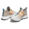Brooklyn Leder- und Stoff-Oxford-Sneaker «Hellbeiges Mesh»