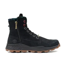 Brooklyn Side Zip Stiefel «Schwarz Nubuck»