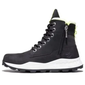 Brooklyn Side Zip Stiefel „Schwarz-Weiss“