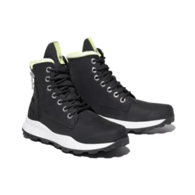 Brooklyn Side Zip Stiefel „Schwarz-Weiss“