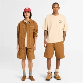 Carpenter-Shorts aus gewaschenem Duck-Canvas