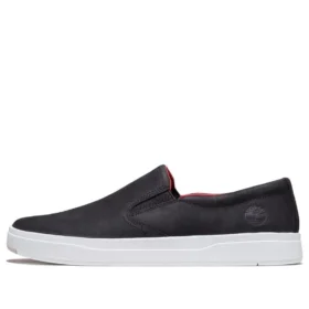 Davis Square Slip-Ons «Schwarz Nubuck»
