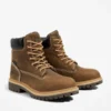 Direkt befestigte Arbeitsstiefel mit Stahlkappe für Damen – Kaffeebraun
