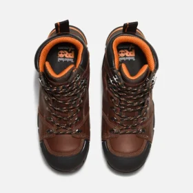 Endurance Ev Comp-Toe Arbeitsstiefel für Herren – Teakbraun/Orange