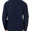 Fleece-Logo-Sweatshirt mit Taschen «Navy»