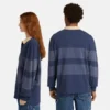 Gestreiftes Langarm-Rugby-Poloshirt