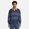 Gestreiftes Langarm-Rugby-Poloshirt