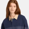 Gestreiftes Langarm-Rugby-Poloshirt