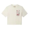Grafik-Crop-T-Shirt „White“