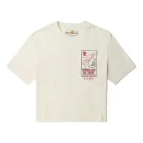 Grafik-Crop-T-Shirt „White“