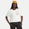 Grafik-Crop-T-Shirt „White“
