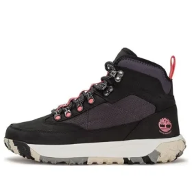 GreenStride Motion 6 Mid Wasserdichter Stiefel aus Stoff und Leder „Schwarz“