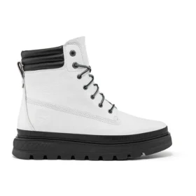 GreenStride Ray City wasserdichter Stiefel mit breiter Passform „Weiss Vollnarbe“