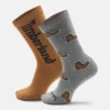 Hampshire 2er-Pack bedruckte Crew-Socken