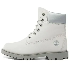 Heritage 6-Inch Boot „Weisses Nubuk und Silber“
