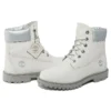 Heritage 6-Inch Boot „Weisses Nubuk und Silber“
